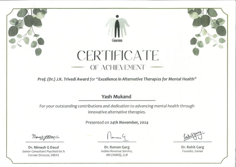 Sound Therapy Research certificate